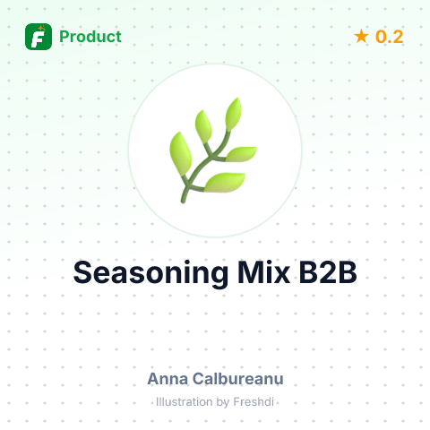 Seasoning Mix – summary card, no photo uploaded yet