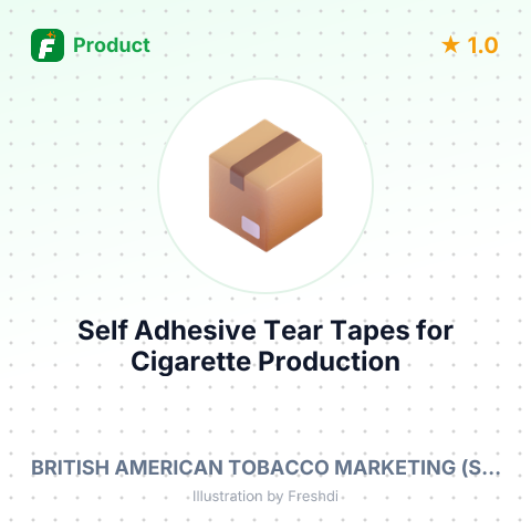 Self Adhesive Tear Tapes for Cigarette Production – summary card, no photo uploaded yet