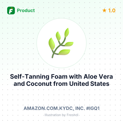 Self-Tanning Foam with Aloe Vera and Coconut – summary card, no photo uploaded yet