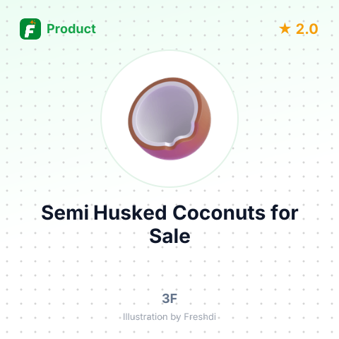 Semi Husked Coconuts – summary card, no photo uploaded yet