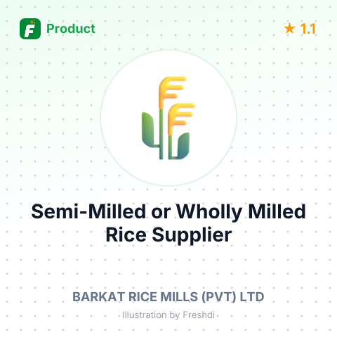 Semi-Milled or Wholly Milled Rice – product summary card, no photo uploaded yet