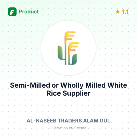 Semi-Milled or Wholly Milled White Rice – summary card, no photo uploaded yet