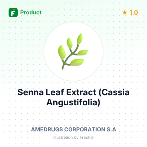 Senna Leaf Extract (Cassia Angustifolia) – summary card, no photo uploaded yet