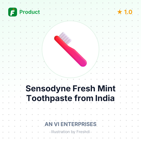Sensodyne Fresh Mint Toothpaste – summary card, no photo uploaded yet