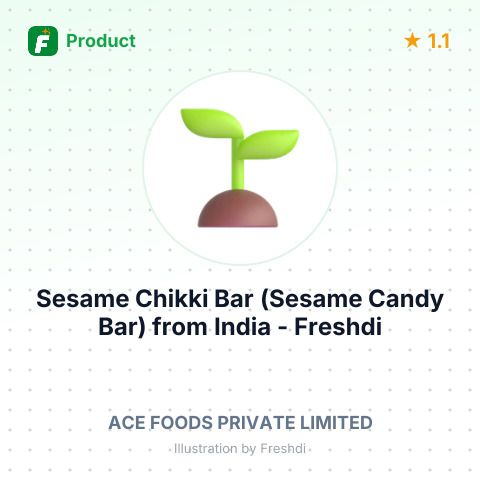 Sesame Chikki Bar (Sesame Candy Bar) – summary card, no photo uploaded yet