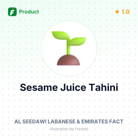 Sesame Juice Tahini – summary card, no photo uploaded yet