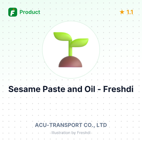 Sesame Paste and Oil – summary card, no photo uploaded yet