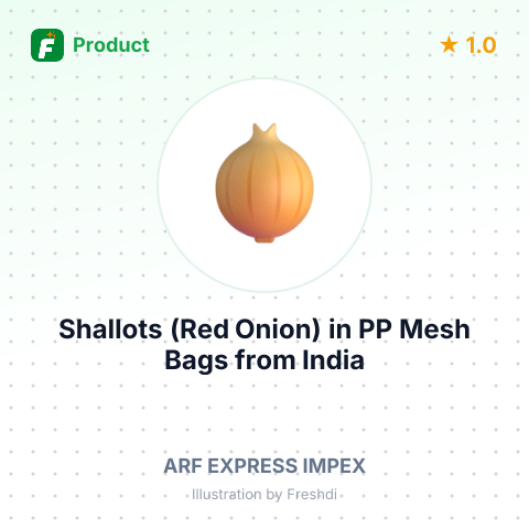 Shallots (Red Onion) in PP Mesh Bags – summary card, no photo uploaded yet