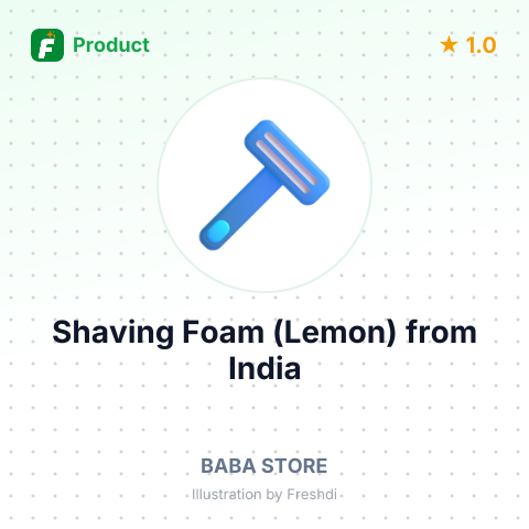 Shaving Foam (Lemon) – summary card, no photo uploaded yet