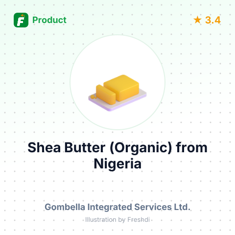 Shea Butter (Organic) – summary card, no photo uploaded yet