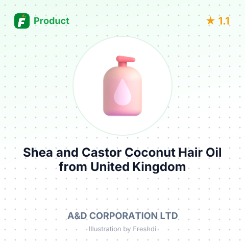 Shea and Castor Coconut Hair Oil – summary card, no photo uploaded yet