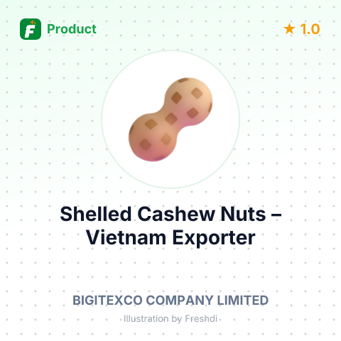 Shelled Cashew Nuts – summary card, no photo uploaded yet