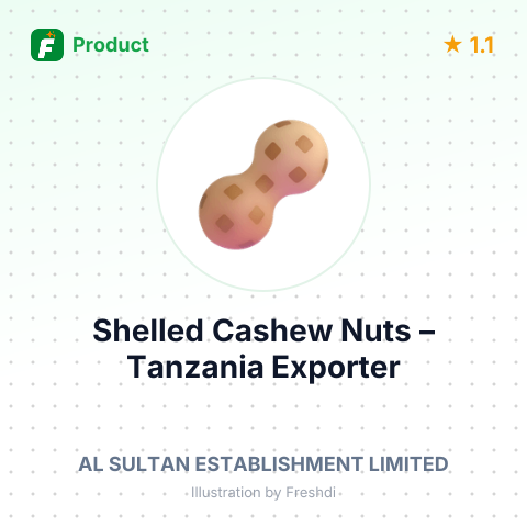 Shelled Cashew Nuts – summary card, no photo uploaded yet