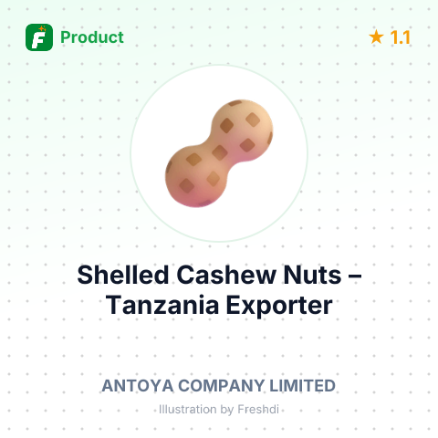 Shelled Cashew Nuts – summary card, no photo uploaded yet