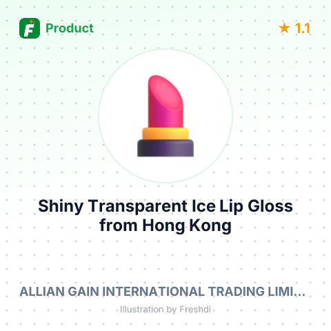 Shiny Transparent Ice Lip Gloss – summary card, no photo uploaded yet