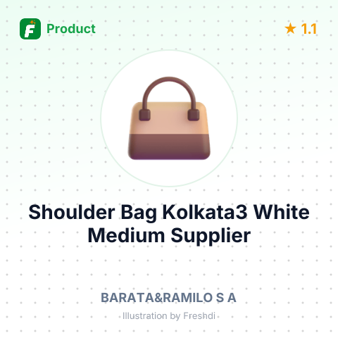 Shoulder Bag Kolkata3 White Medium – summary card, no photo uploaded yet