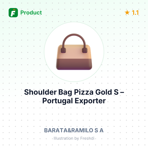 Shoulder Bag Pizza Gold S – summary card, no photo uploaded yet