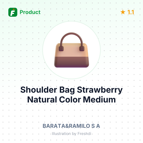 Shoulder Bag Strawberry Natural Color Medium – summary card, no photo uploaded yet