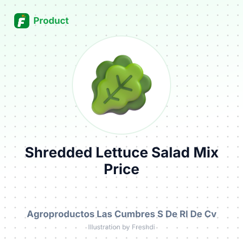 Shredded Iceberg Lettuce Salad Mix – summary card, no photo uploaded yet