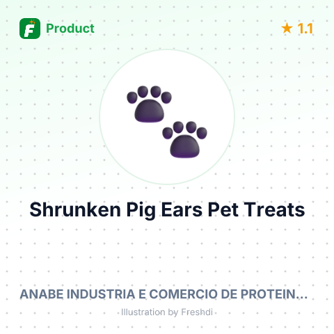 Shrunken Pig Ears Pet Treats – summary card, no photo uploaded yet