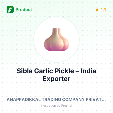 Sibla Garlic Pickle – summary card, no photo uploaded yet