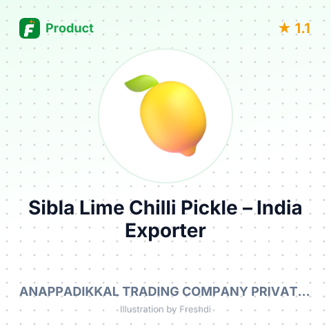 Sibla Lime Chilli Pickle – summary card, no photo uploaded yet