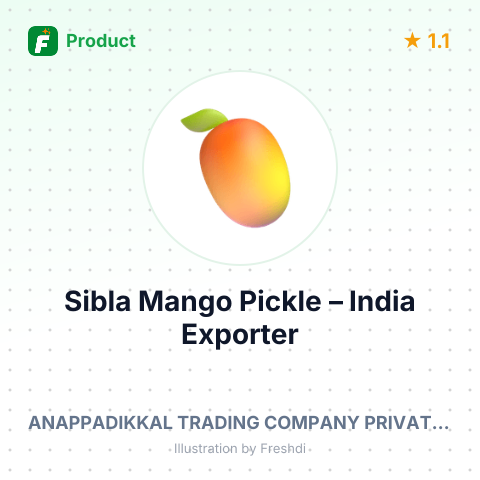 Sibla Mango Pickle – summary card, no photo uploaded yet