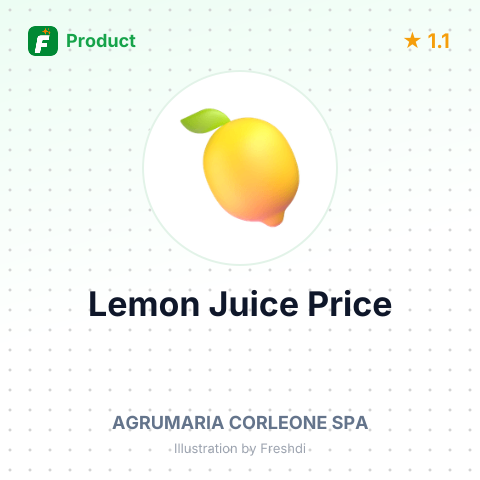 Sicilian Lemon Juice, Natural – summary card, no photo uploaded yet