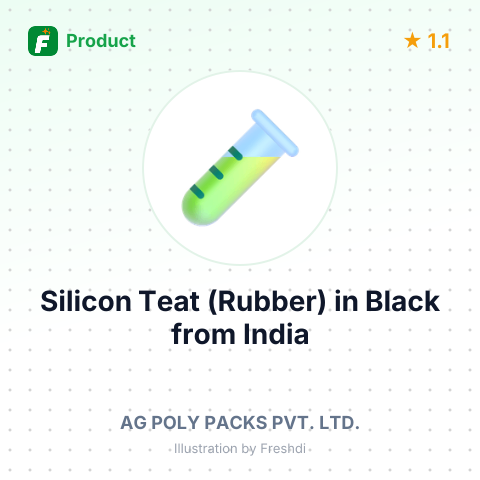 Silicon Teat (Rubber) in Black – summary card, no photo uploaded yet