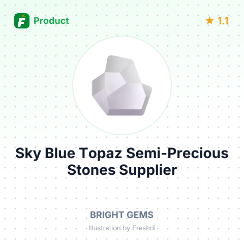 Sky Blue Topaz Semi-Precious Stones – summary card, no photo uploaded yet