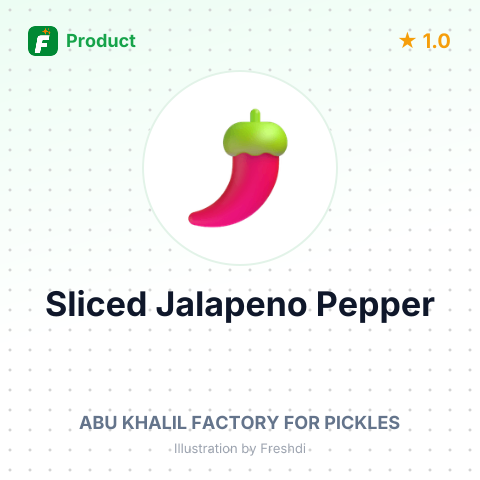 Sliced Jalapeno Pepper – summary card, no photo uploaded yet