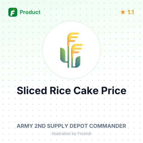 Sliced Rice Cake for Pharmaceutical Use – summary card, no photo uploaded yet