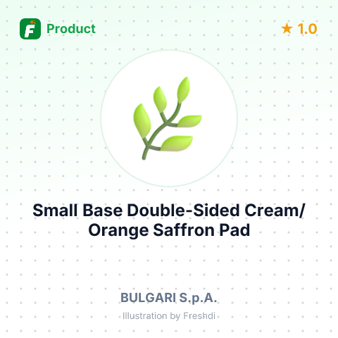 Small Base Double-Sided Cream/Orange Saffron Pad – summary card, no photo uploaded yet