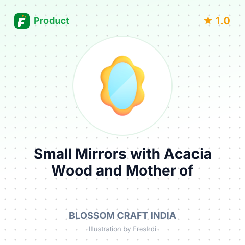 Small Mirrors with Acacia Wood and Mother of Pearl Inlay – summary card, no photo uploaded yet