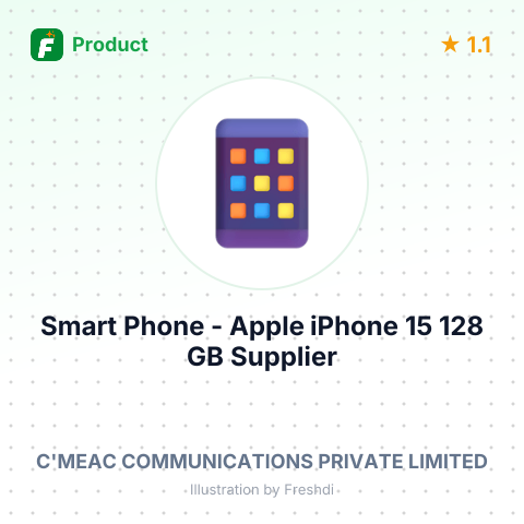 Smart Phone - Apple iPhone 15 128 GB – summary card, no photo uploaded yet