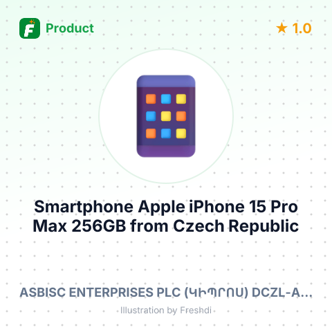 Smartphone Apple iPhone 15 Pro Max 256GB – summary card, no photo uploaded yet