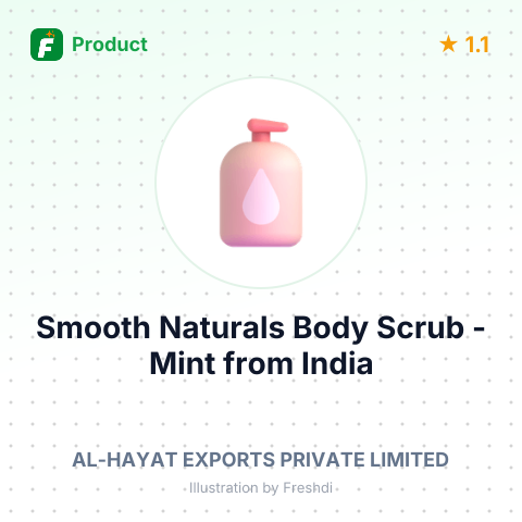 Smooth Naturals Body Scrub - Mint – summary card, no photo uploaded yet
