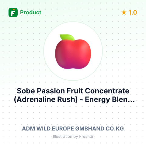 Sobe Passion Fruit Concentrate (Adrenaline Rush) - Energy Blend – product summary card, no photo uploaded yet