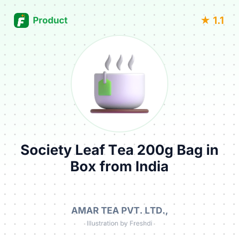 Society Leaf Tea 200g Bag in Box – summary card, no photo uploaded yet