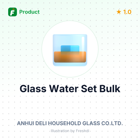 Soda Lime Glass 7-Piece Water Set – summary card, no photo uploaded yet