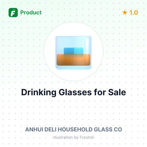 Soda Lime Glass Drinking Glasses – summary card, no photo uploaded yet