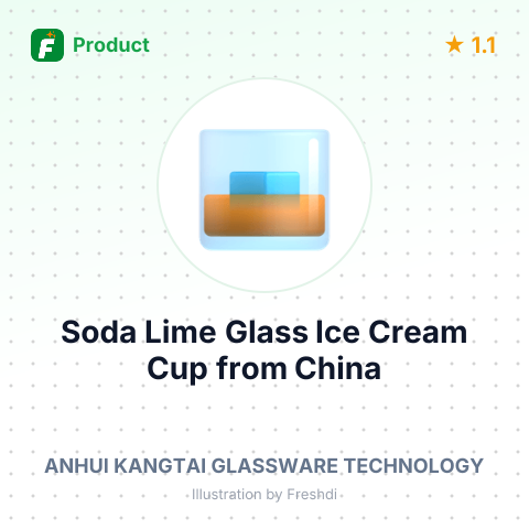 Soda Lime Glass Ice Cream Cup – summary card, no photo uploaded yet