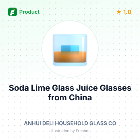 Soda Lime Glass Juice Glasses – summary card, no photo uploaded yet
