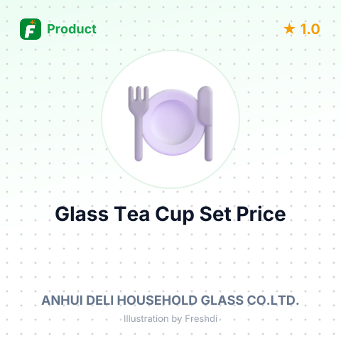 Soda Lime Glass Tea Cup Set – summary card, no photo uploaded yet