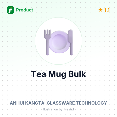 Soda Lime Glass Tea Mug (Cut) – summary card, no photo uploaded yet