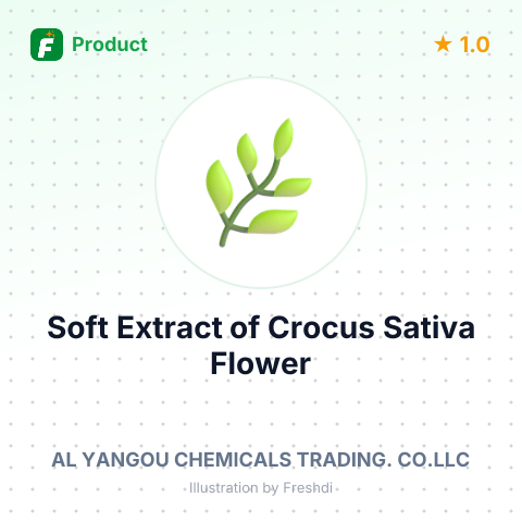 Soft Extract of Crocus Sativa Flower – summary card, no photo uploaded yet