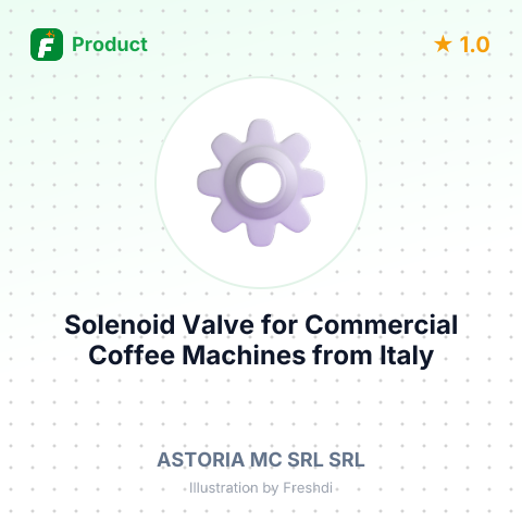 Solenoid Valve for Commercial Coffee Machines – summary card, no photo uploaded yet