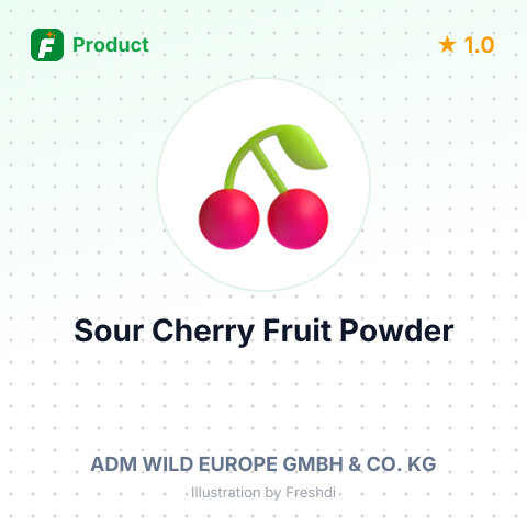 Sour Cherry Fruit Powder – summary card, no photo uploaded yet