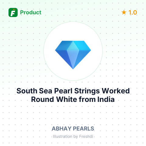 South Sea Pearl Strings Worked Round White – summary card, no photo uploaded yet