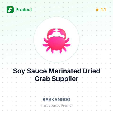 Soy Sauce Marinated Dried Crab – summary card, no photo uploaded yet